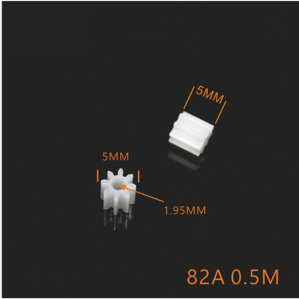 combo 50 cái bánh răng nhựa trục 2mm dày 5mm