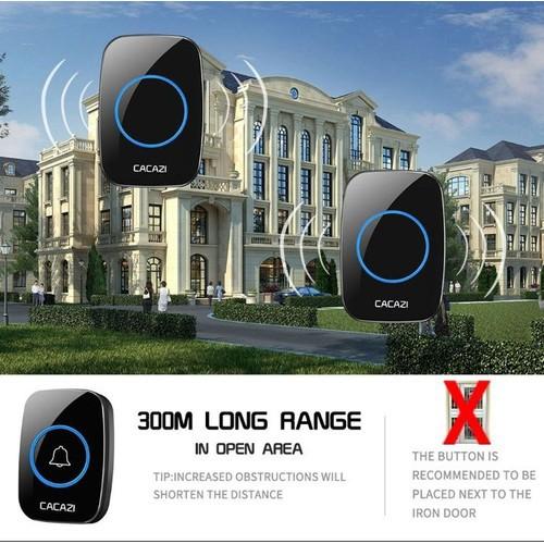 BỘ CHUÔNG CỬA BÁO KHÁCH BLUETHOO HỒNG NGOẠI KHÔNG DÂY XA ĐẾN 300M CHÍNH HÃNG
