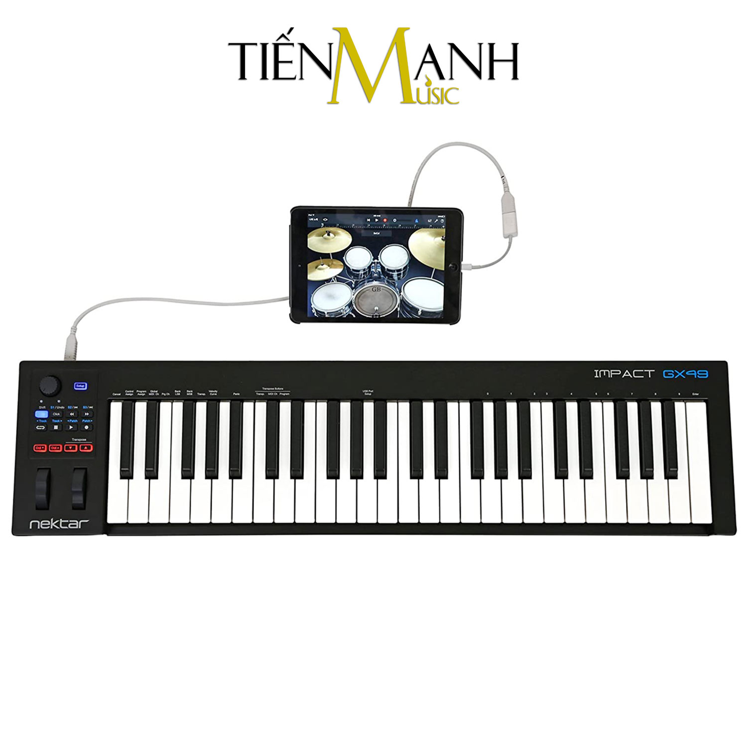 Nektar GX49 Midi Keyboard Controller 49 Phím Cảm ứng lực Bàn phím sáng tác - Sản xuất âm nhạc Producer Hàng Chính Hãng - Kèm Móng Gẩy DreamMaker