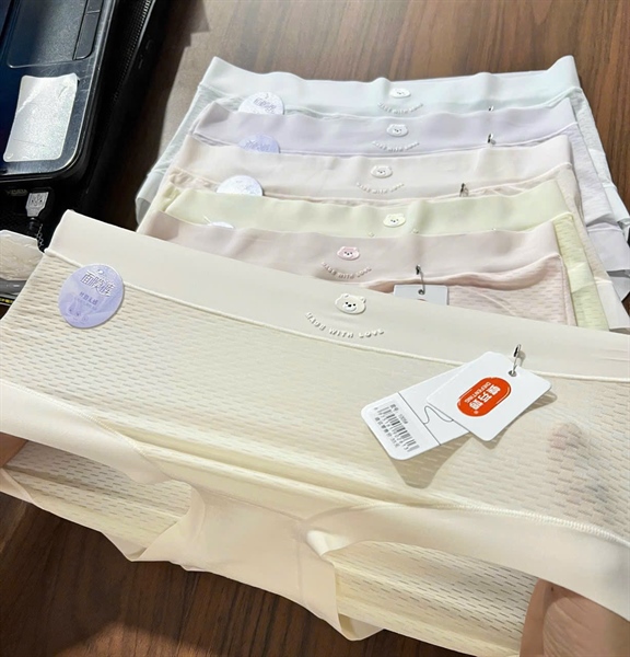 Combo 5 Quần Lót Nữ Thun Lạnh Trơn Vintage 1005 – Thoáng Khí, Mềm Mịn, Không Viền