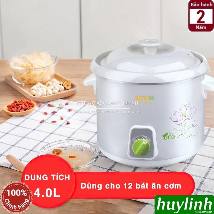 Nồi tiềm nấu cháo chậm Bennix BN-20SLC - 2 lít [40SLC - 4 lít] - Hàng chính hãng