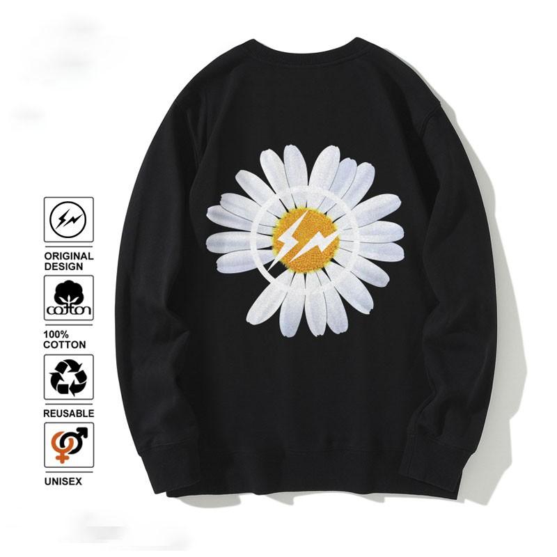 Áo Sweater phong cách Ulzzang Hàn Quốc tay dài họa tiết hoa cúc cá tính CoolZ CZ608