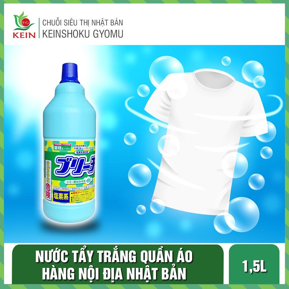 Nước Tẩy trắng Quẩn Áo 1500ml - hàng nội địa Nhật Bản