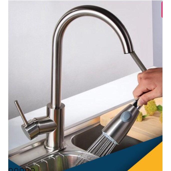 VÒI CHEN NÓNG LẠNH DÂY RÚT ĐỒNG THAU