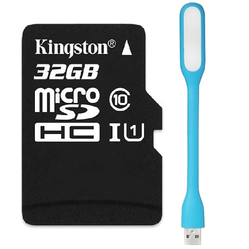 Thẻ Nhớ Micro Kingston SDHC10_SDC10-32GB Class 10 - Hàng chính hãng + Tặng đèn led