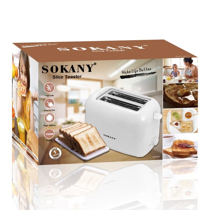 Máy Nướng Bánh Mì 2 Ngăn , máy nướng bánh mì sandwich- sokany-700w Hàng chính hãng