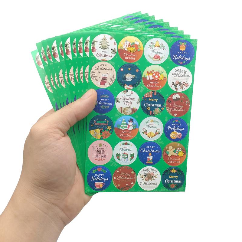 Bộ 10 Tờ Sticker Cổ Động Merry Christmas - Teenage 03