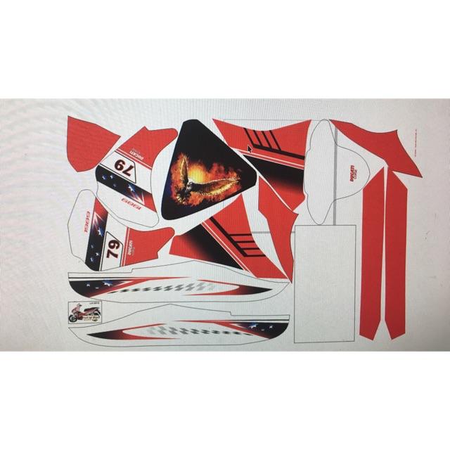 Tem trùm airblade 2011 trắng đỏ