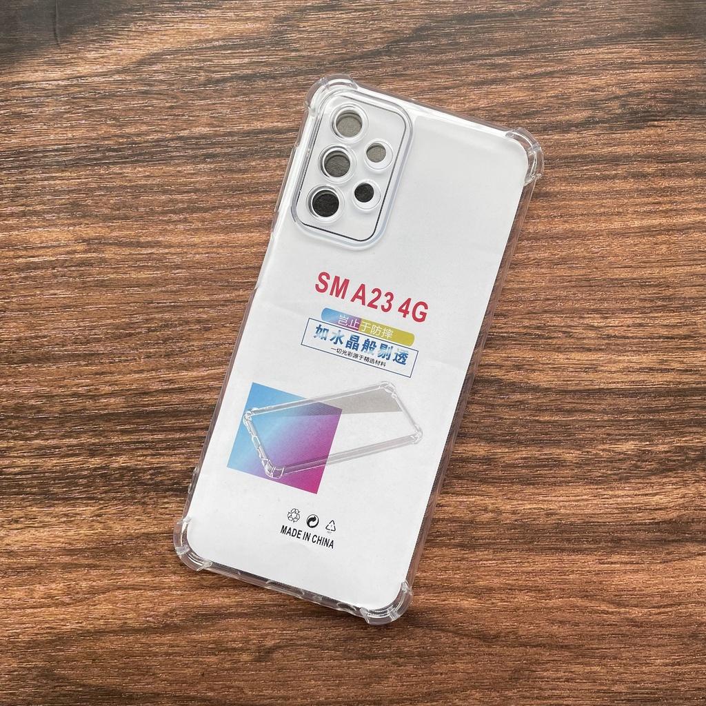 Ốp lưng silicon trong suốt chống sốc 4 cạnh cao cấp cho Samsung Galaxy A23 4G