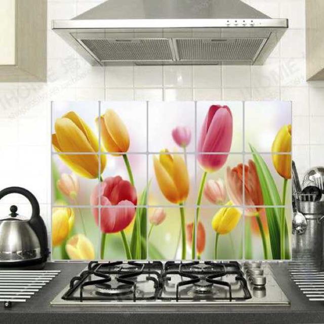 Miếng dán bếp/ giấy dán tường chống dầu mỡ