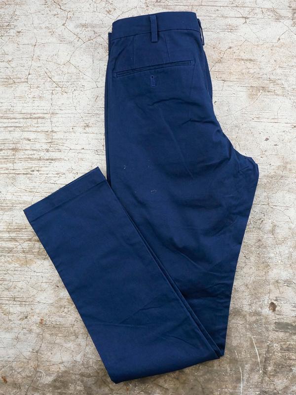 Quần Kaki Nam MEN Slim Fit Chino Flat Front Pants Blue - SIZE 29-33