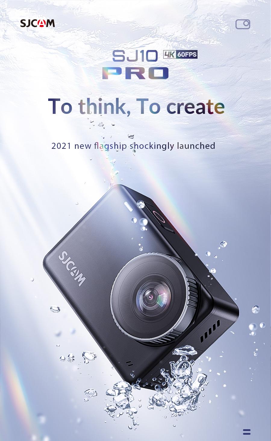 SJCAM SJ10 Pro Camera Hành Động Con Quay Hồi Chuyển EIS Supersmooth 4K 60FPS WiFi Từ Xa Camera Thể Thao Cực Chất 10M Thân Thể Thao Chống Nước DV