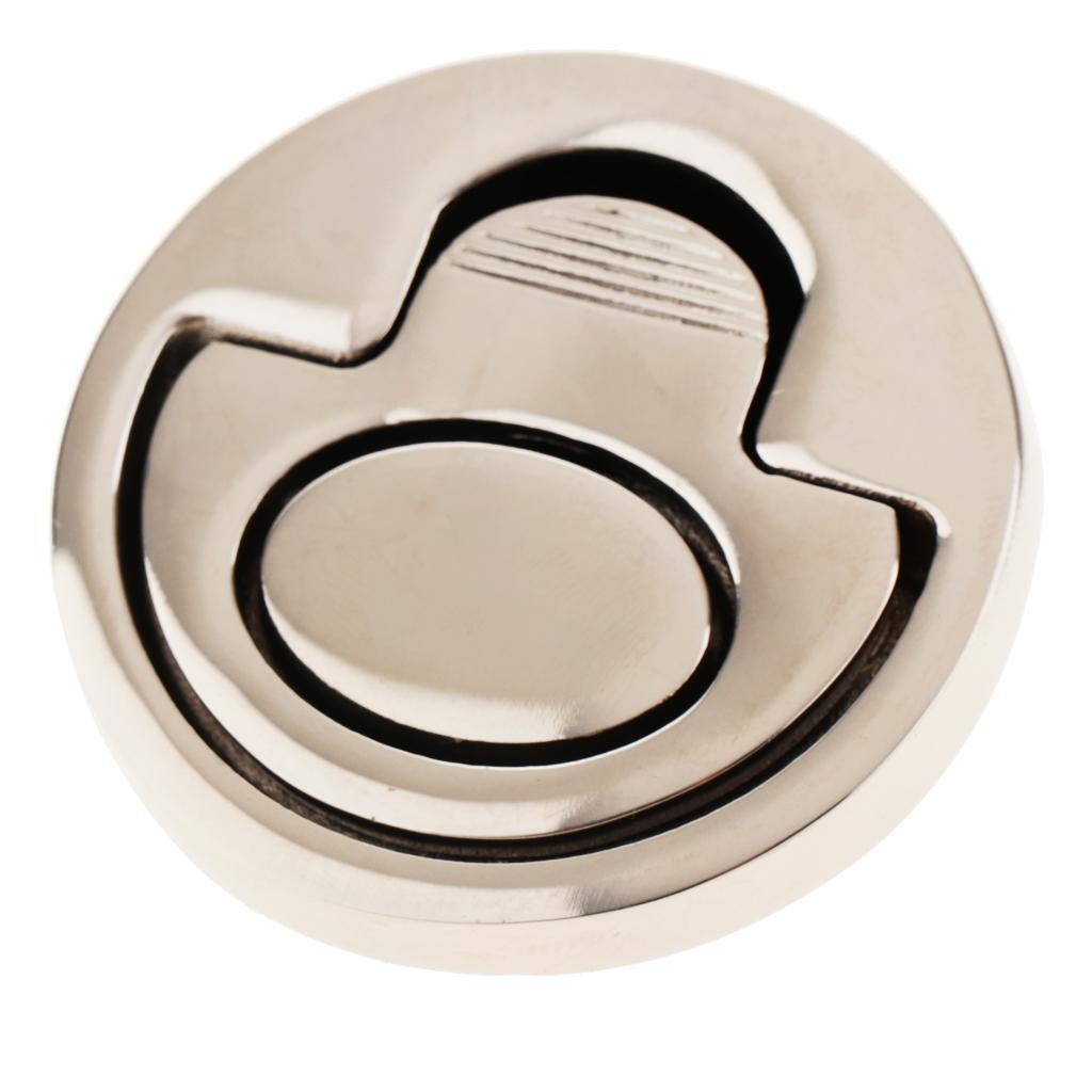316 Stainless Steel Round Spring Loaded Flush Lift Handle