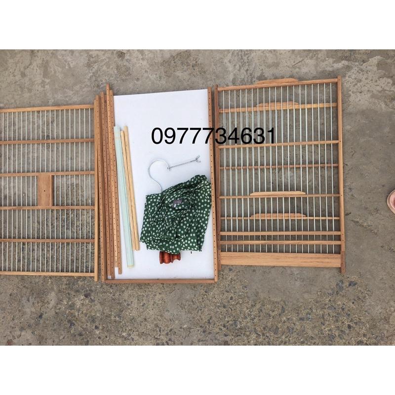 Khung lồng tập lực tự ráp loại 60cm, 80 cm, 1m dành cho chim chào mào, chích choè, hoạ mi gỗ gõ nan cáp quang cao cấp