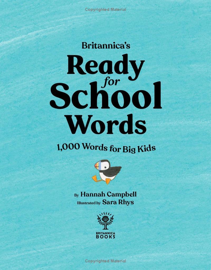 Britannica's Ready-For-School Words: 1,000 Words For Big Kids
