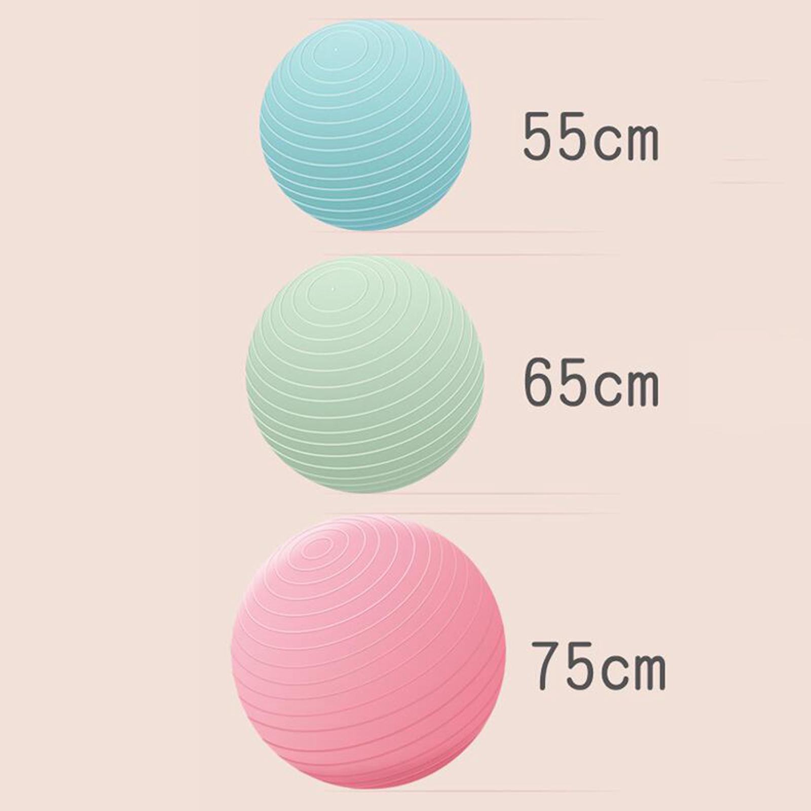 Yoga Ball, Balance Ball, Anti Burst Slip Resistant Thickened Stability Ball for Woman, Training, Competition, Practice Fitness Ball