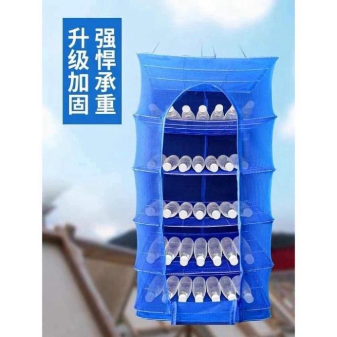 Sale to hot - Lồng phơi thực phẩm nhiều ngăn, phơi cá khô chống ruồi muỗi có thể xếp gọn - sale - xả hàng tồn