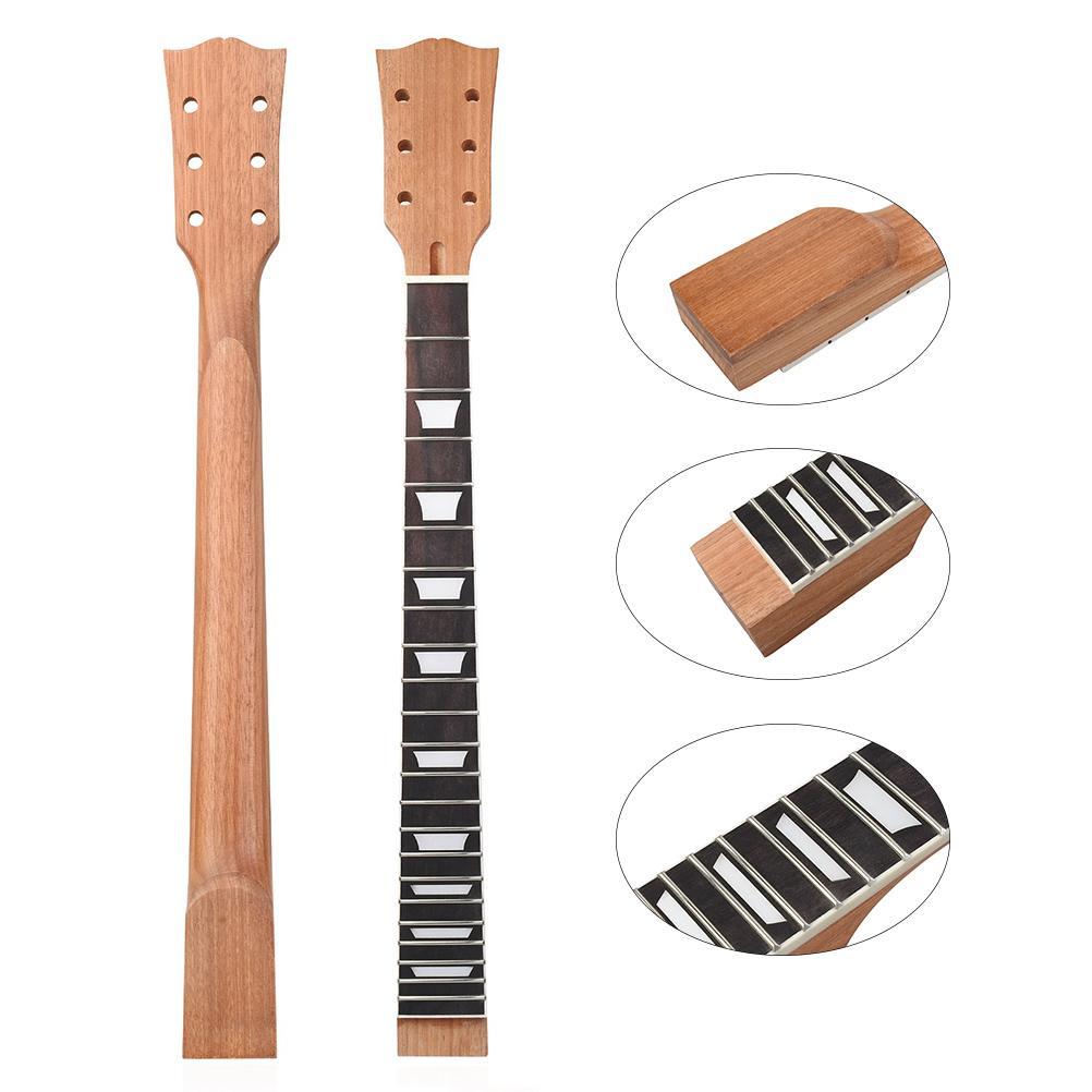 Electric Guitar Neck 22 Frets Rosewood Fingerboard DIY Replacement for LP Guitar Parts ELEN