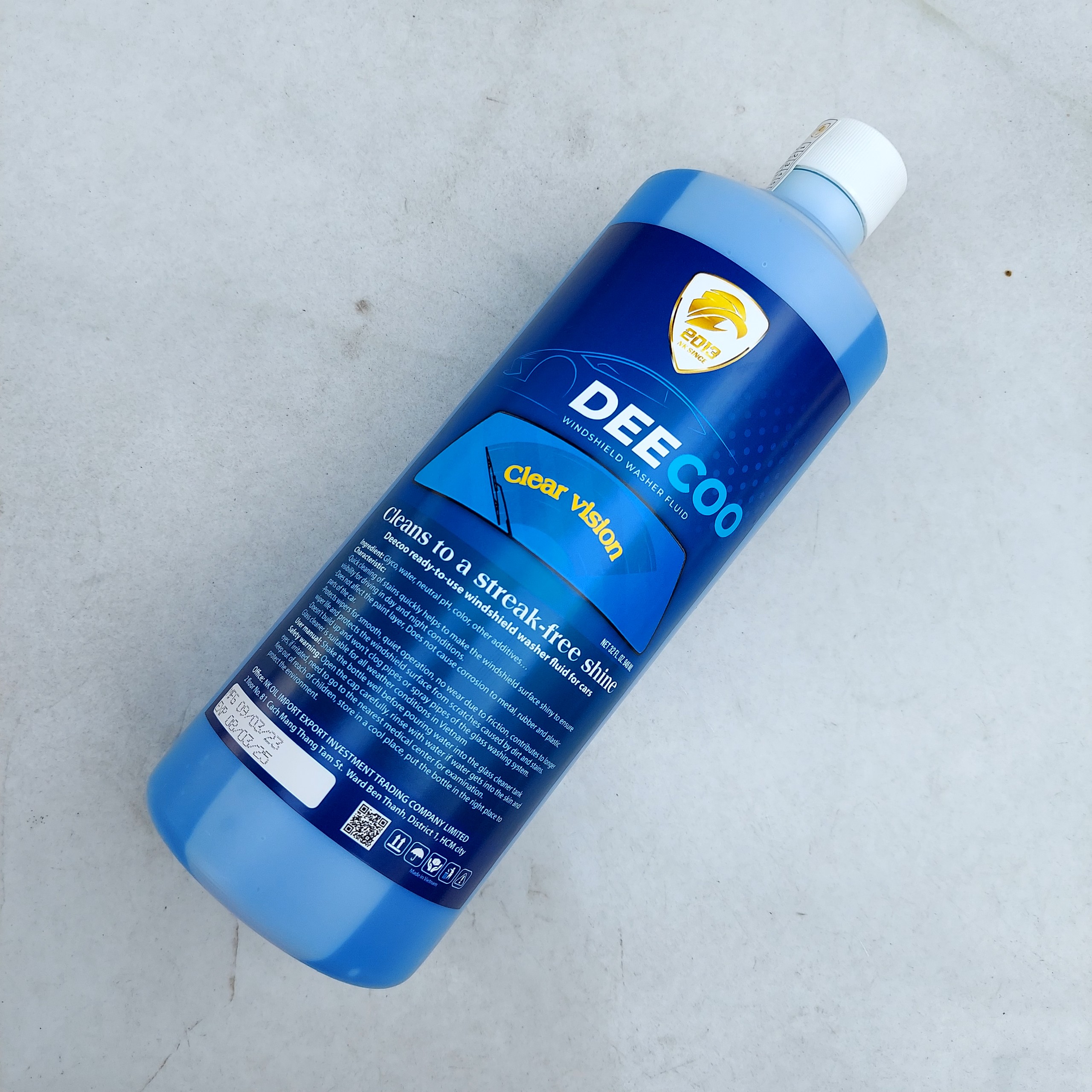 NƯỚC KÍNH PHA SẴN DEECOO WINDSHIELD WASHER FLUID 946ML