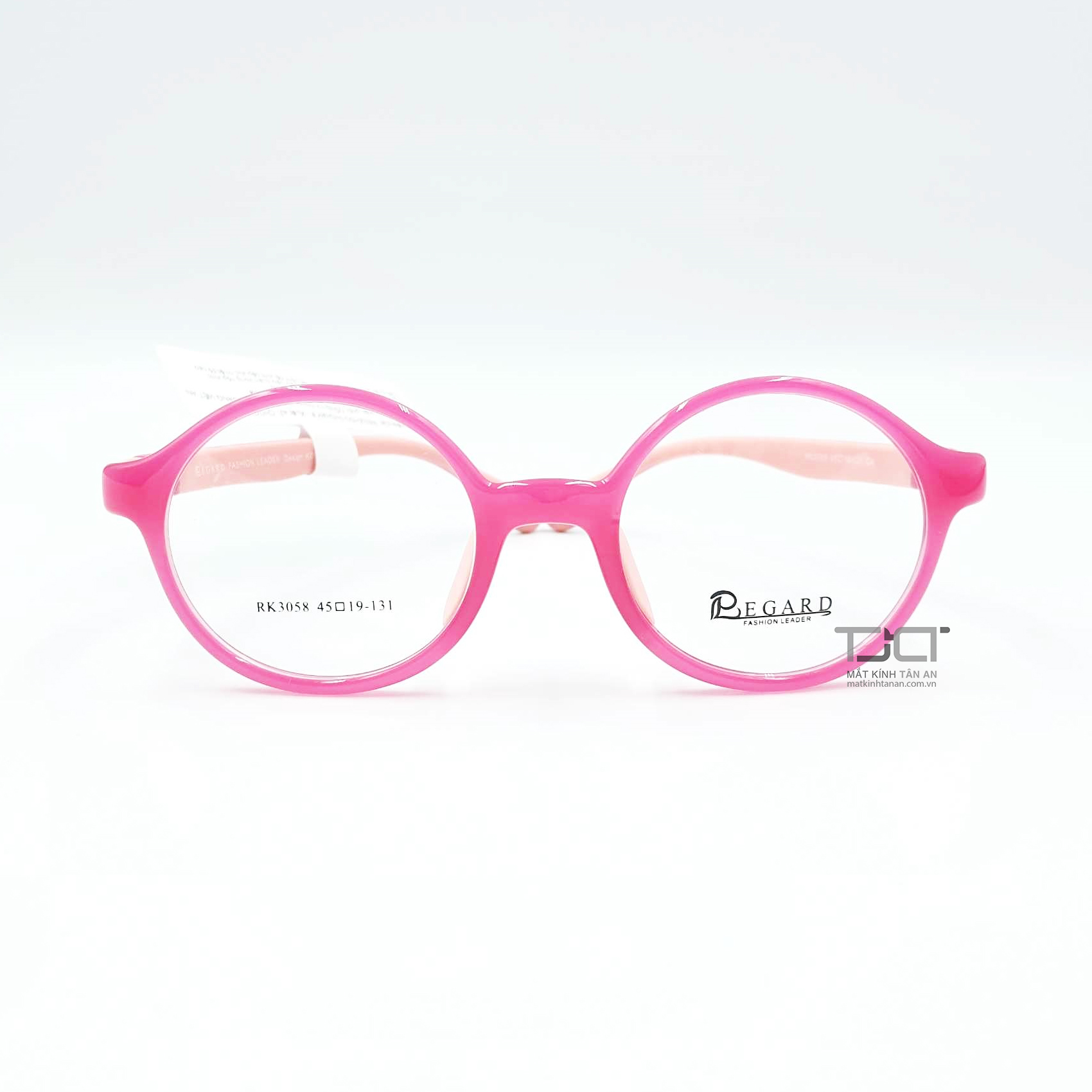 GỌNG KÍNH CẬN PHOM TRÒN DÀNH CHO BÉ GÁI, CHÍNH HÃNG REGARD RK3058-C4