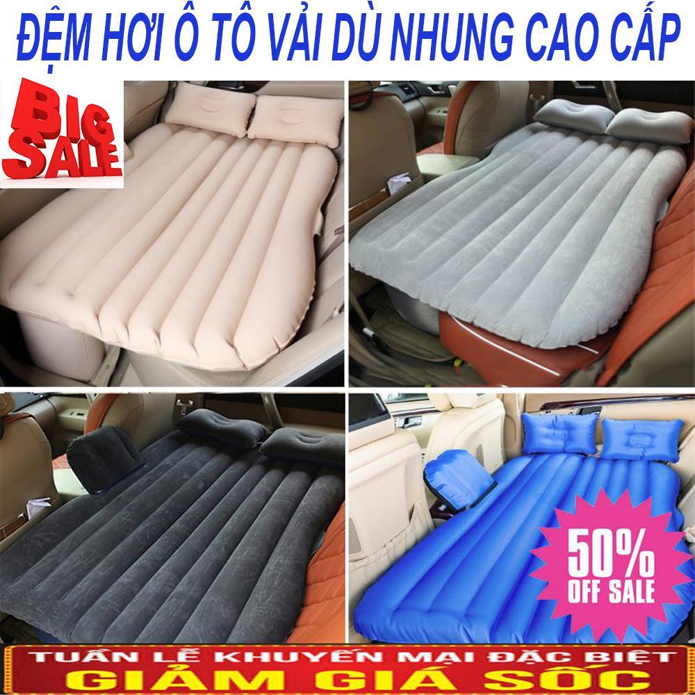 Nệm Hơi Ô Tô Cao Cấp, Giường Phao Ô Tô, Đệm Hơi Ô Tô Tiện Dụng, Đệm hơi ô tô (vải dù - nhung)