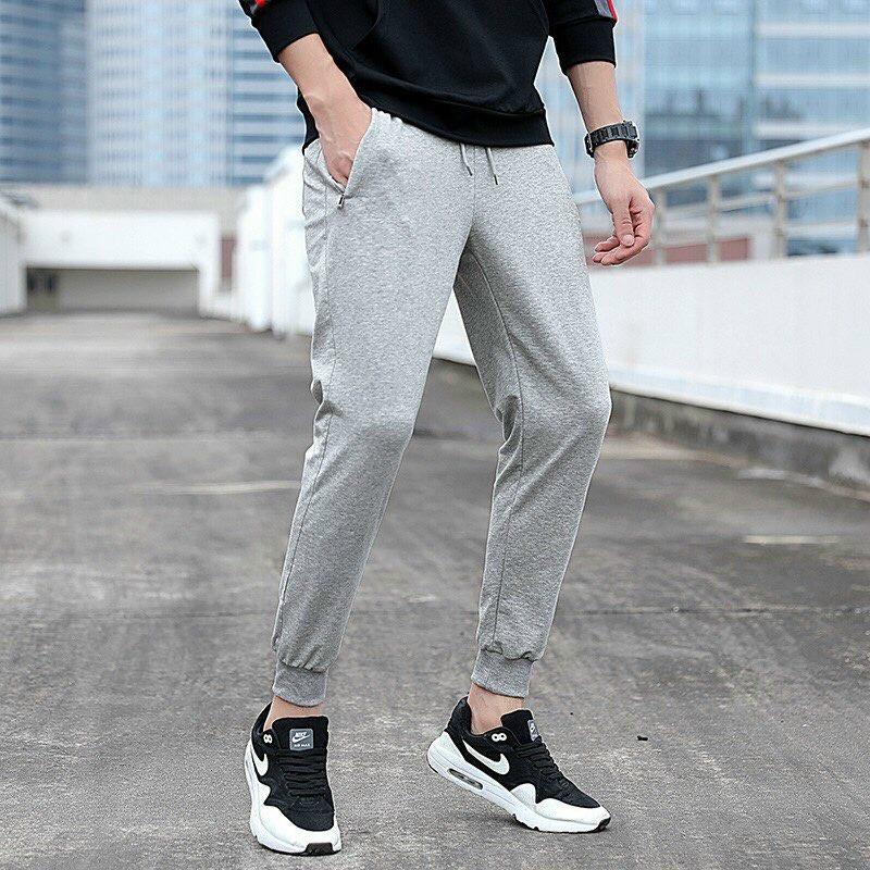 Quần dài thể thao nam nữ unisex vải nỉ thun co giãn đẹp cao cấp mặc nhà phong cách Hàn Quốc
