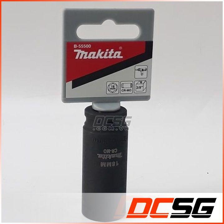 Đầu tuýp loại sâu 3/8" 18mm Makita B-55500