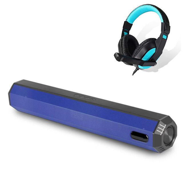 Loa Thanh Bluetooth Gaming Soundbar Thiết Kế Mới Công Suất Lớn A21CT Để Bàn Dùng Cho Máy Vi Tính PC, Laptop, Tivi + Tặng tai nghe Chụp Tai CT770 ( Giao màu ngẫu nhiên )