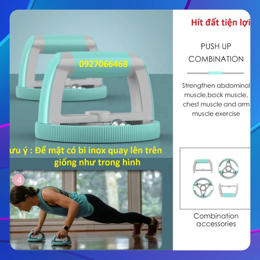 Dụng cụ tập đa năng, hít đất, tập bụng, tập gym đa năng dễ dàng mang đi bất cứ đâu