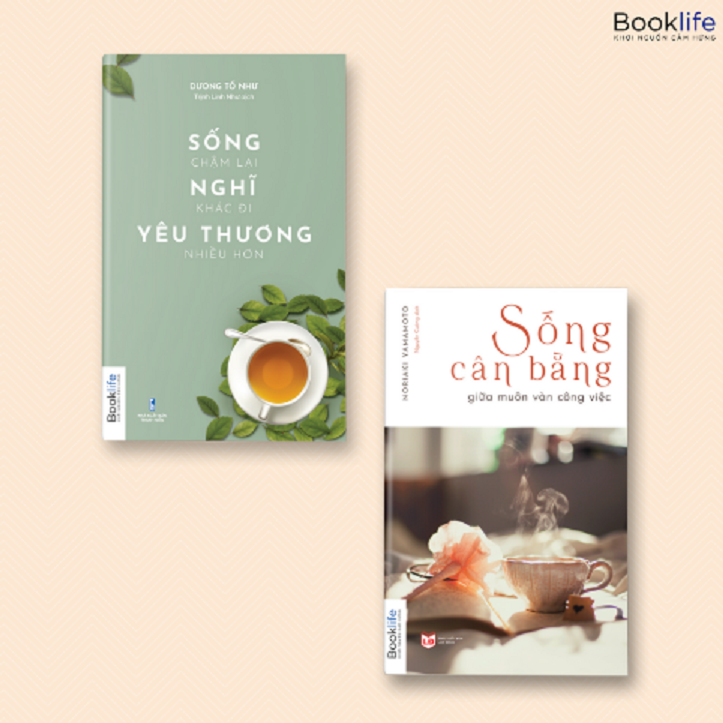 COMBO SÁCH SỐNG CÂN BẰNG: SỐNG CHẬM LẠI NGHĨ KHÁC ĐI YÊU THƯƠNG NHIỀU HƠN + SỐNG CÂN BẰNG GIỮA MUÔN VÀN CÔNG VIỆ