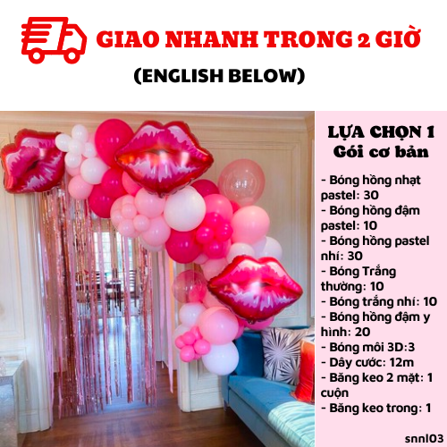 Bộ bong bóng trang trí sinh nhật người lớn birthday combo SNNL03