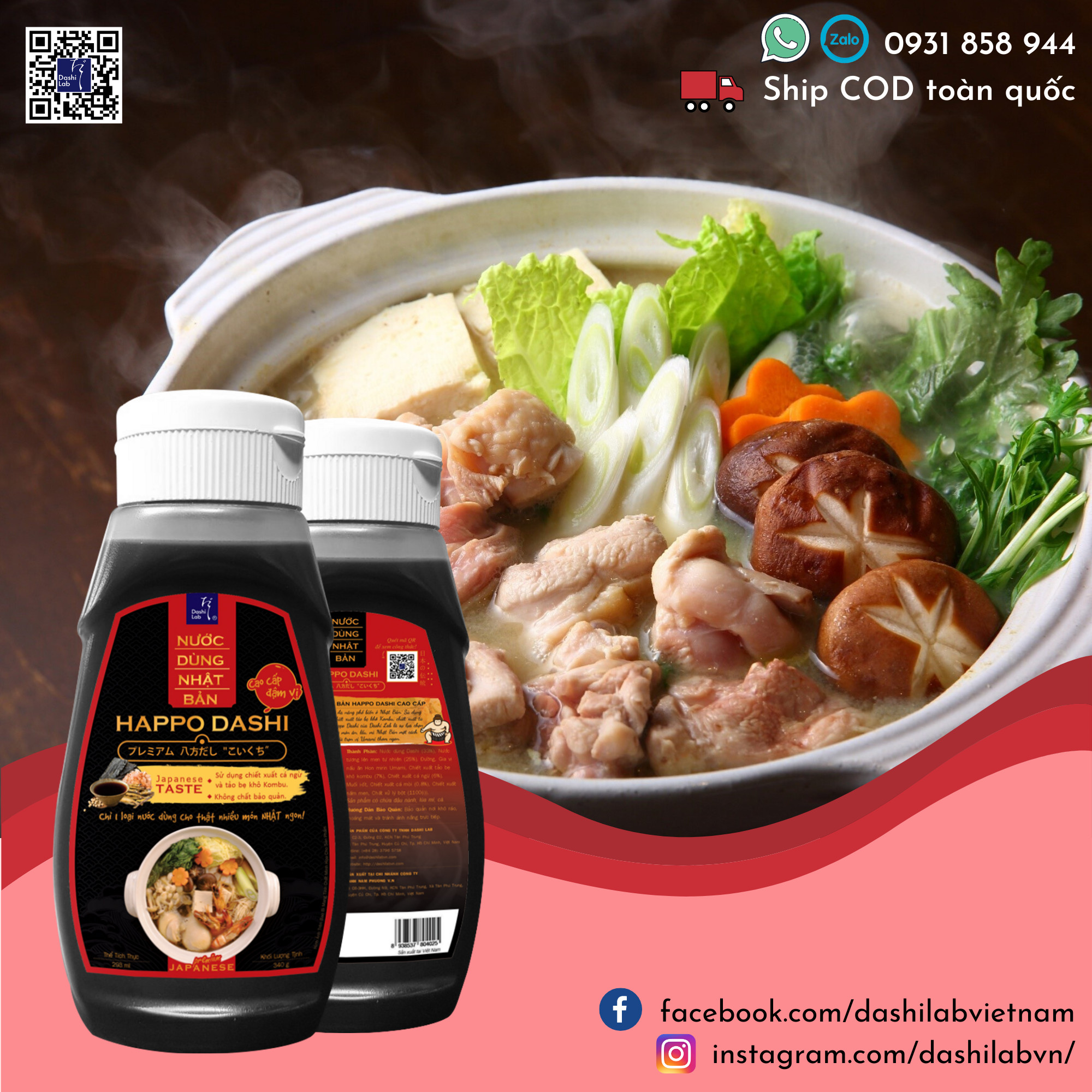 Hình ảnh Combo Dashi Nhật Bản 2 chai 320g, 340g