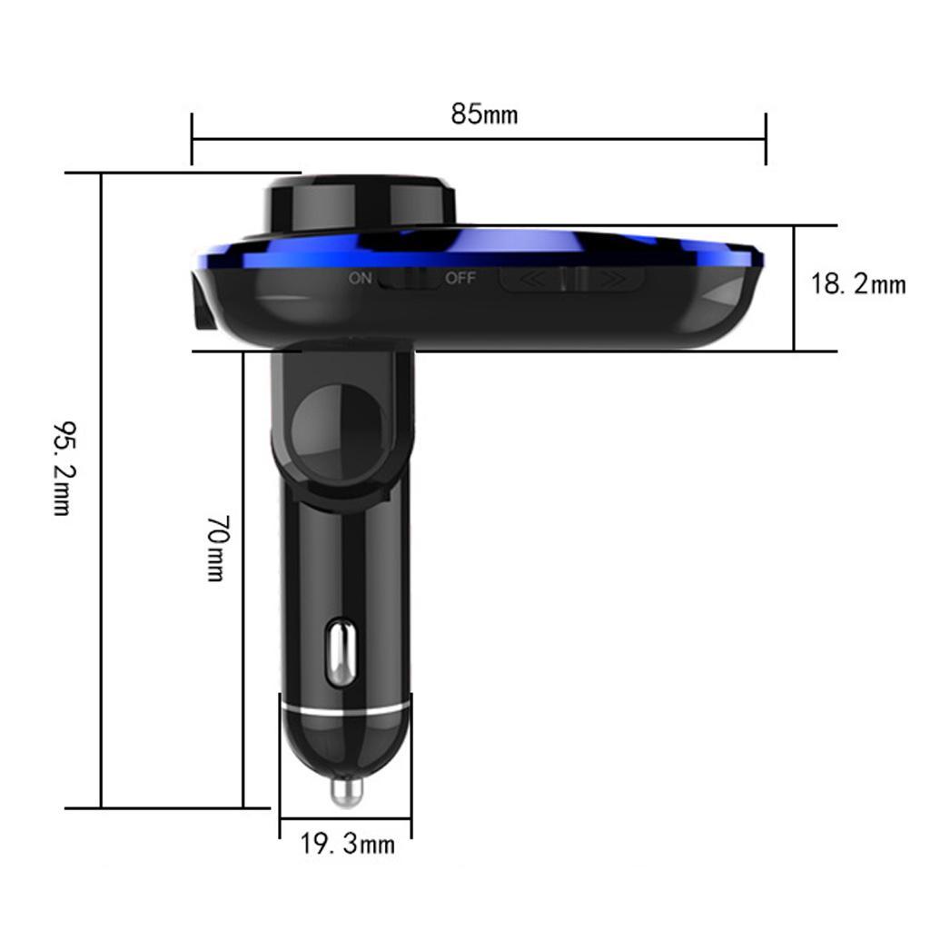 Bluetooth Handsfree Car FM Transmitter Radio MP3 Dual