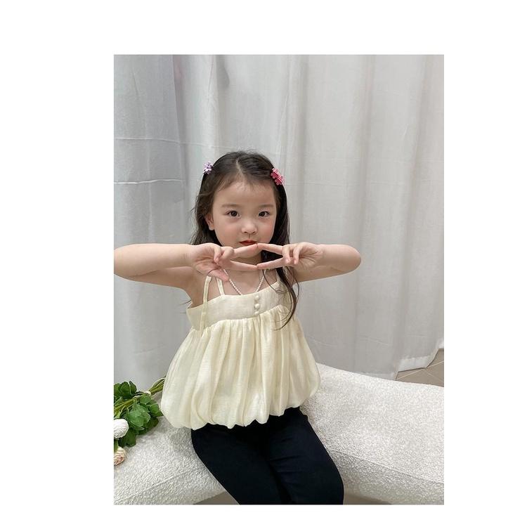 TA30220 Áo cotton lụa 2 dây Ambb V044 cho bé gái