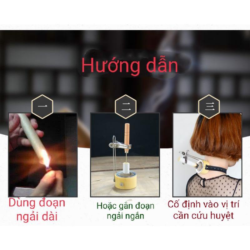 Kẹp giữ điếu ngải cứu, nhang ngải cứu, ngải đoạn