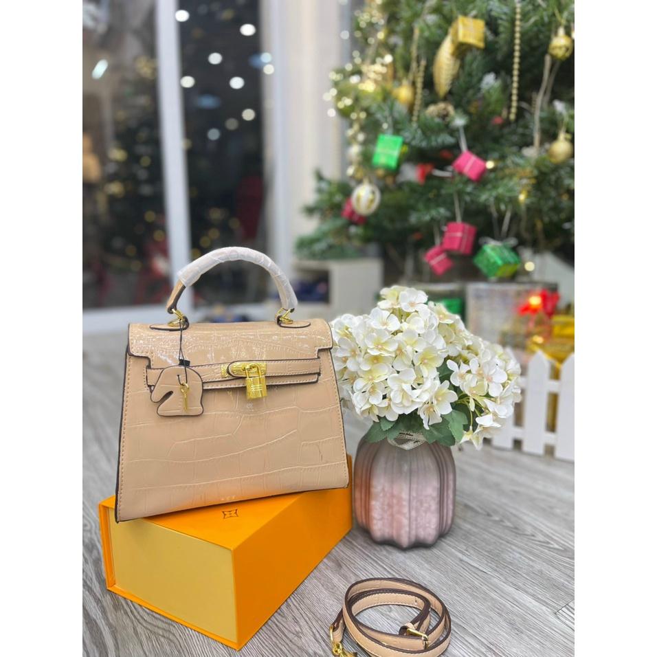Túi xách tay dáng h.m size 19, 21 ,25 túi đeo chéo nữ tặng kèm khăn full box cực xinh