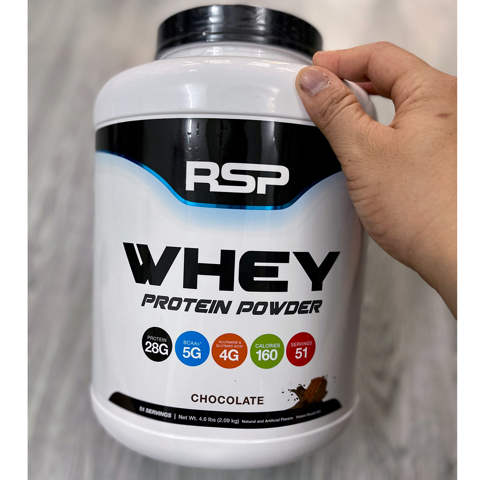 RSP Whey Protein Powder (5LB), 28G Whey Protein Cao Cấp với BCAAs và