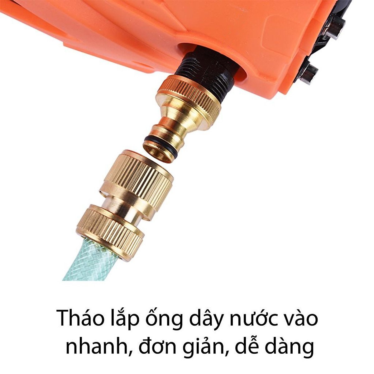 BỘ Khớp nối nhanh bằng đồng -Khớp nối nhanh dây cấp nước đầu VÀO máy rửa xe BKĐong_in