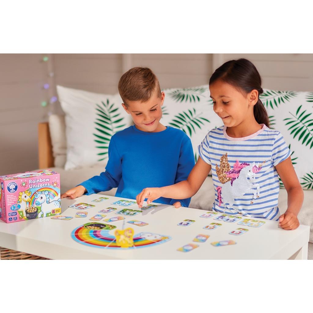 Trò chơi trí tuệ Rainbow Unicorns - Orchard Toys giúp trẻ nhận biết màu sắc, khả năng ghi nhớ