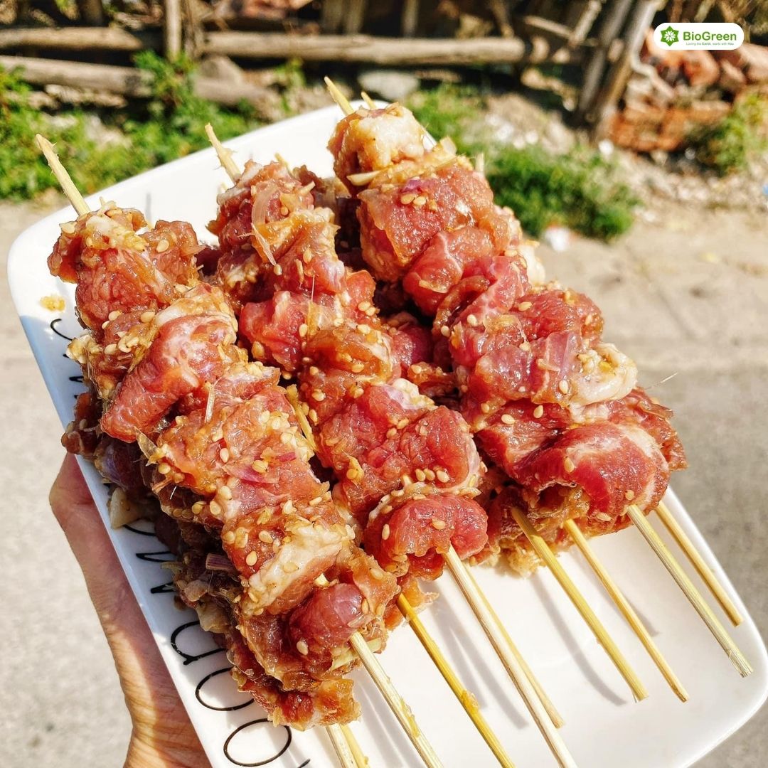 Túi 500gr Tăm Xiên thực phẩm, que tăm tre xiên thịt nướng, xúc xích, cá viên chiên, khoai tây lốc xoáy dài 20cm