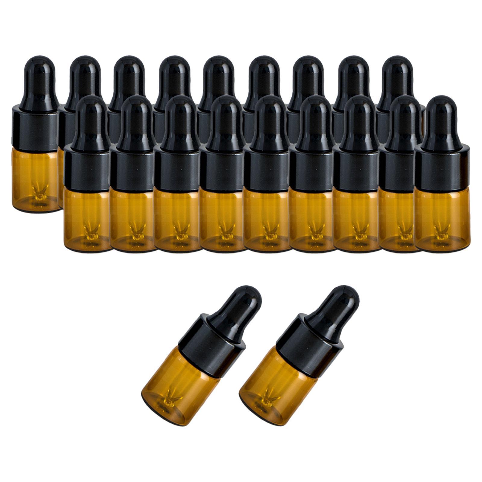 Mini Dropper Bottles, with Glass Eye Dropper Refillable Empty Essential Oil