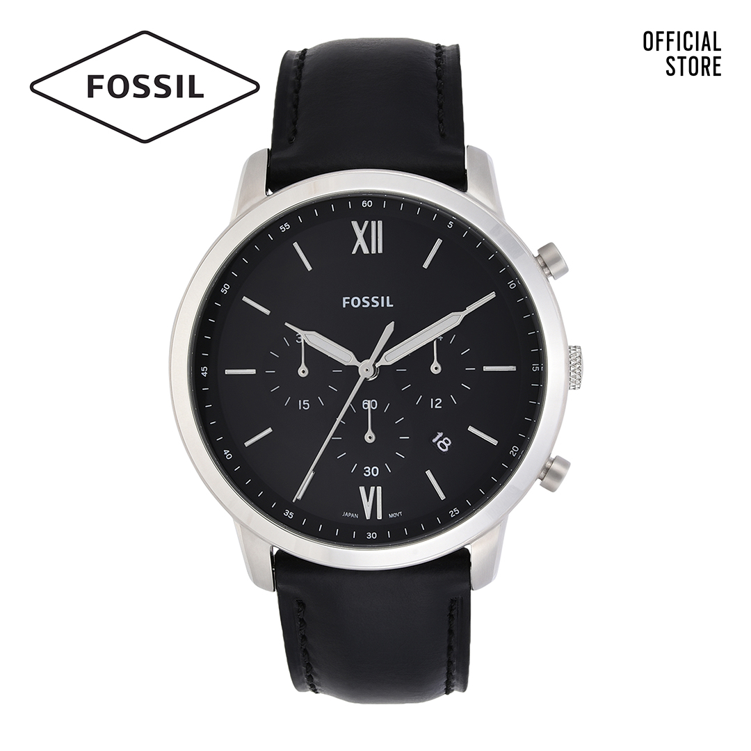 Đồng hồ nam FOSSIL dây da Neutra FS5452 - màu đen