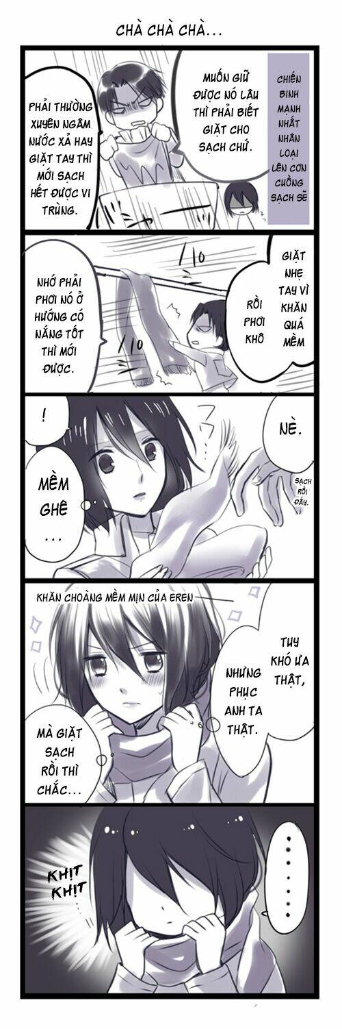 tấn công người khổng lồ - doujinshi eren x mikasa chapter 57 4