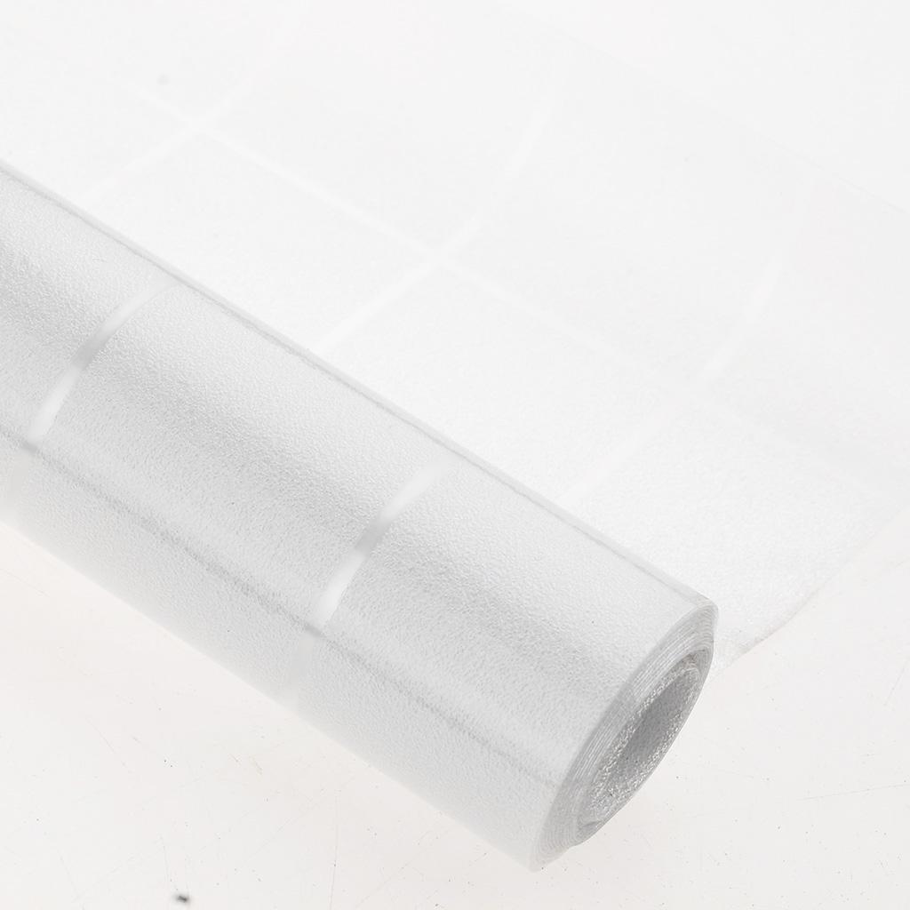 Privacy Static Cling Window Film Home Office Glass Sticker Film Grid 01