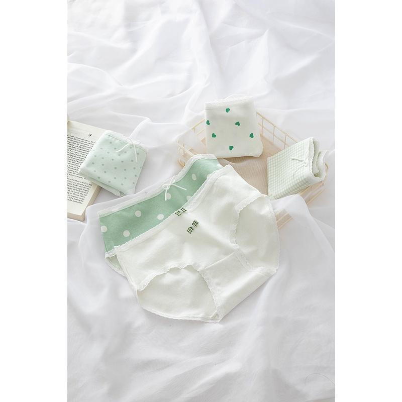 Quần Lót Nữ Cotton Hình Tim-Bi Thời Trang Nhật . Hàng Loại Đẹp.