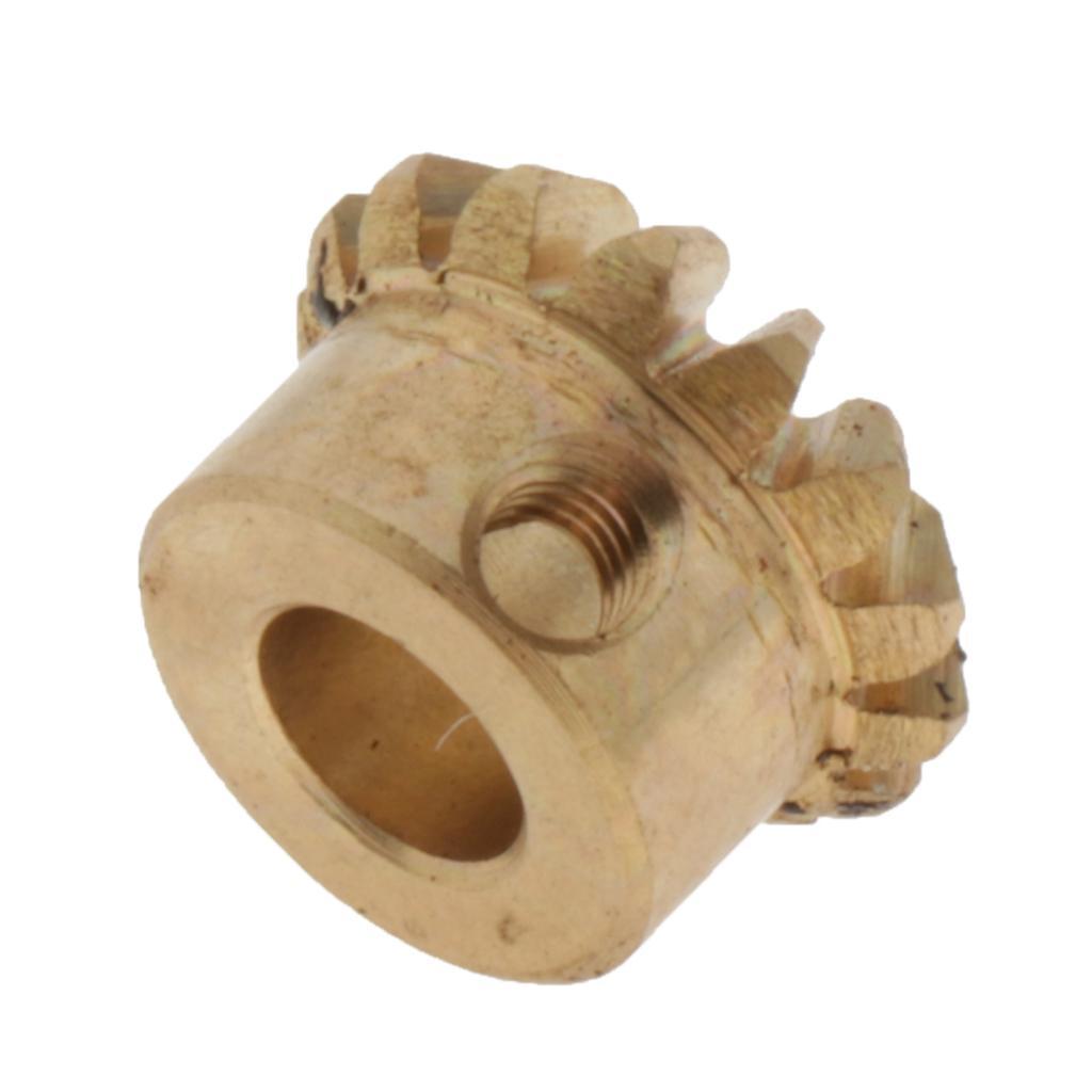2-6pack 0.8 Modulus Brass Bevel Gear 15 Tooth 3 to 6mm Diameter Hole C