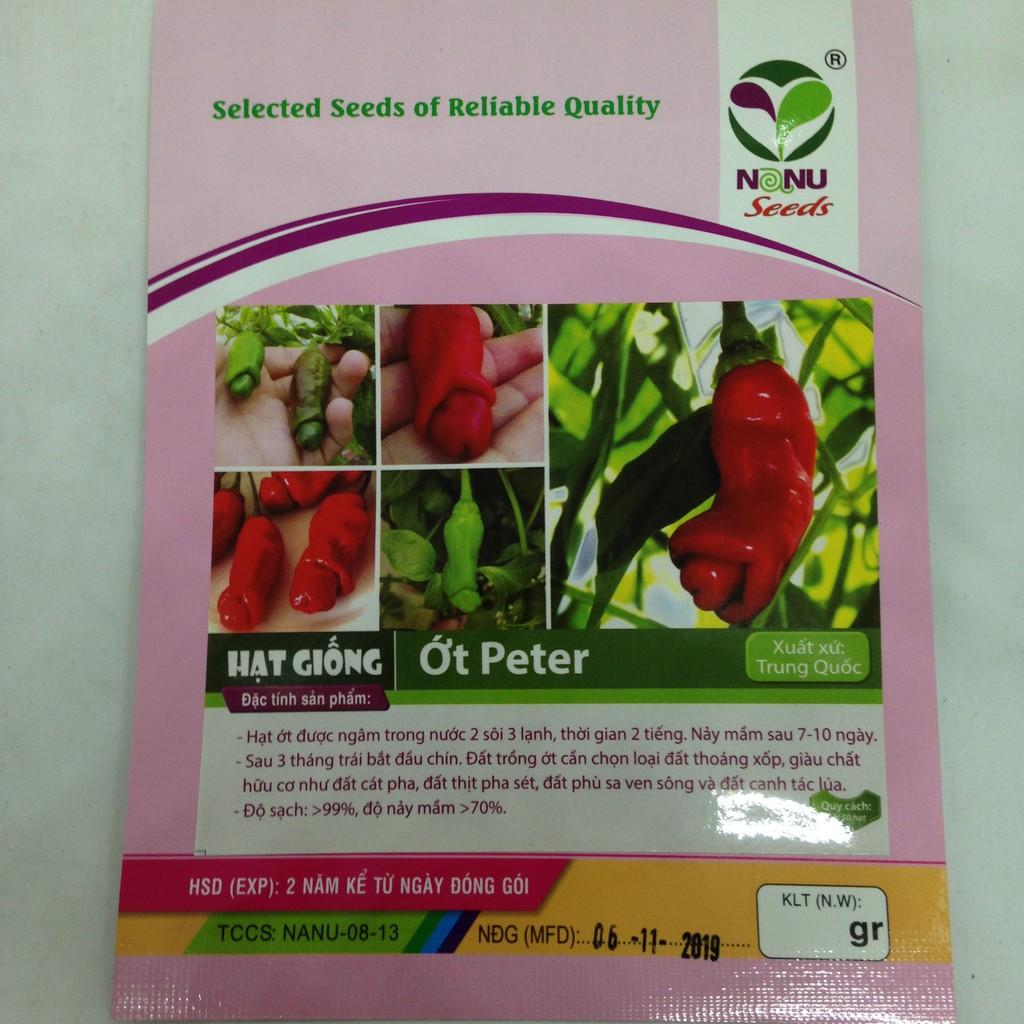Gói 5 hạt giống ớt Peter giống chuẩn