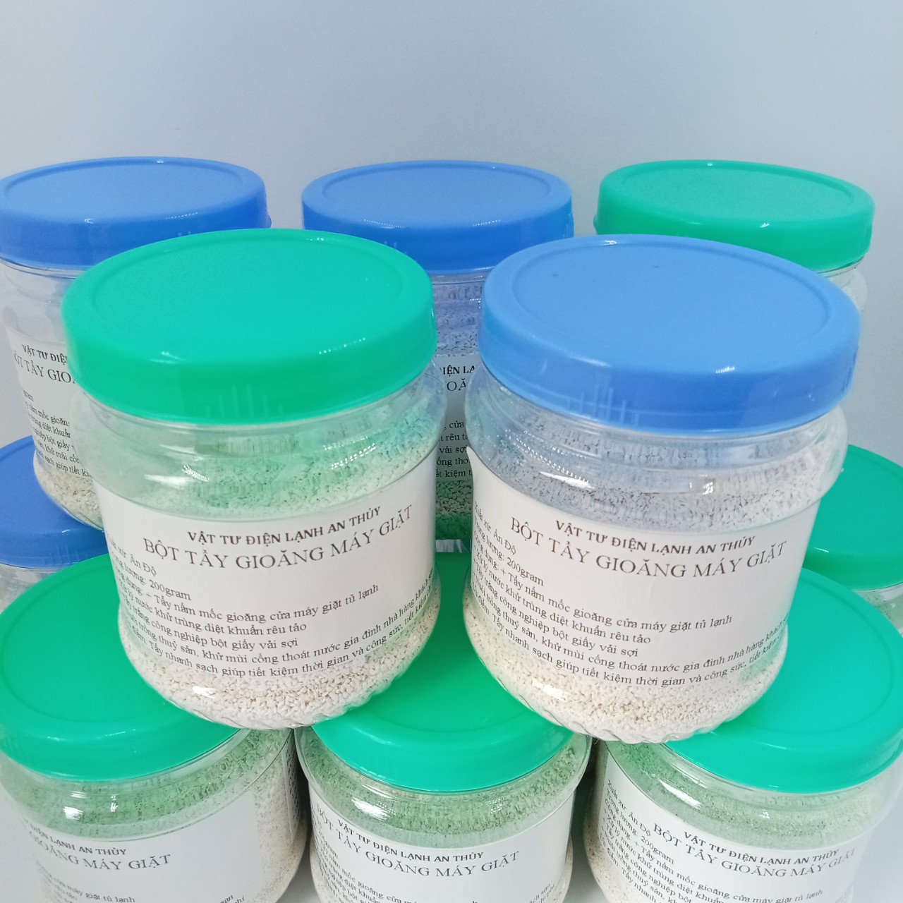 Bột tẩy gioăng máy giặt, tủ lạnh hộp 200gram