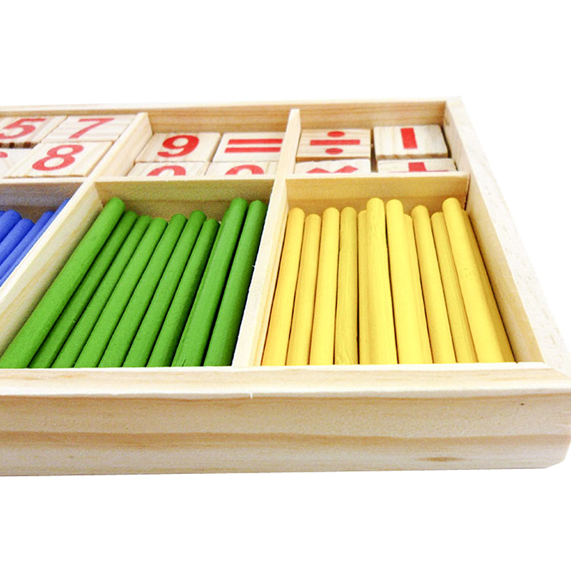 Bộ toán học bằng gỗ mini cho bé - Đồ chơi thông minh trẻ em