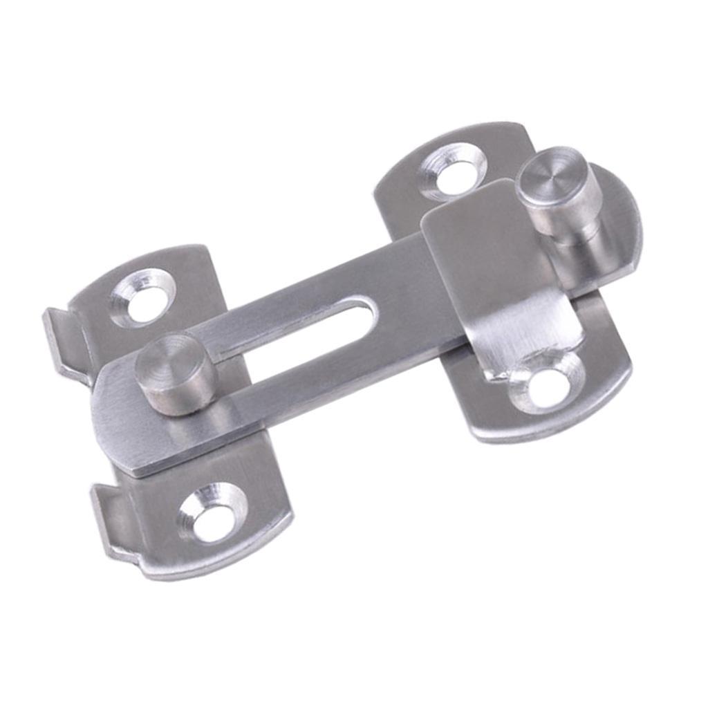 4" Stainless Steel Sliding Door Buckle Lock Door Window Gate Latch Guard